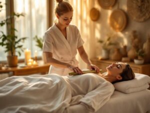 Massage au bambou chaud, ontake